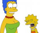 Marge sürpriz görmeye Lisa çığlıkları